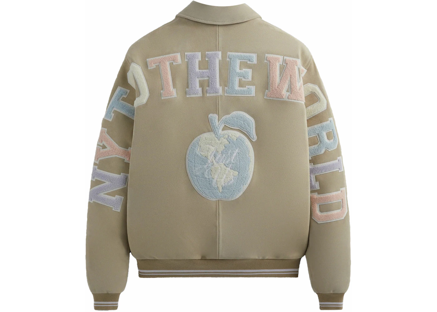 Kith Suede Coaches Jacket (FW23) Sandrift Men's - FW23 - US