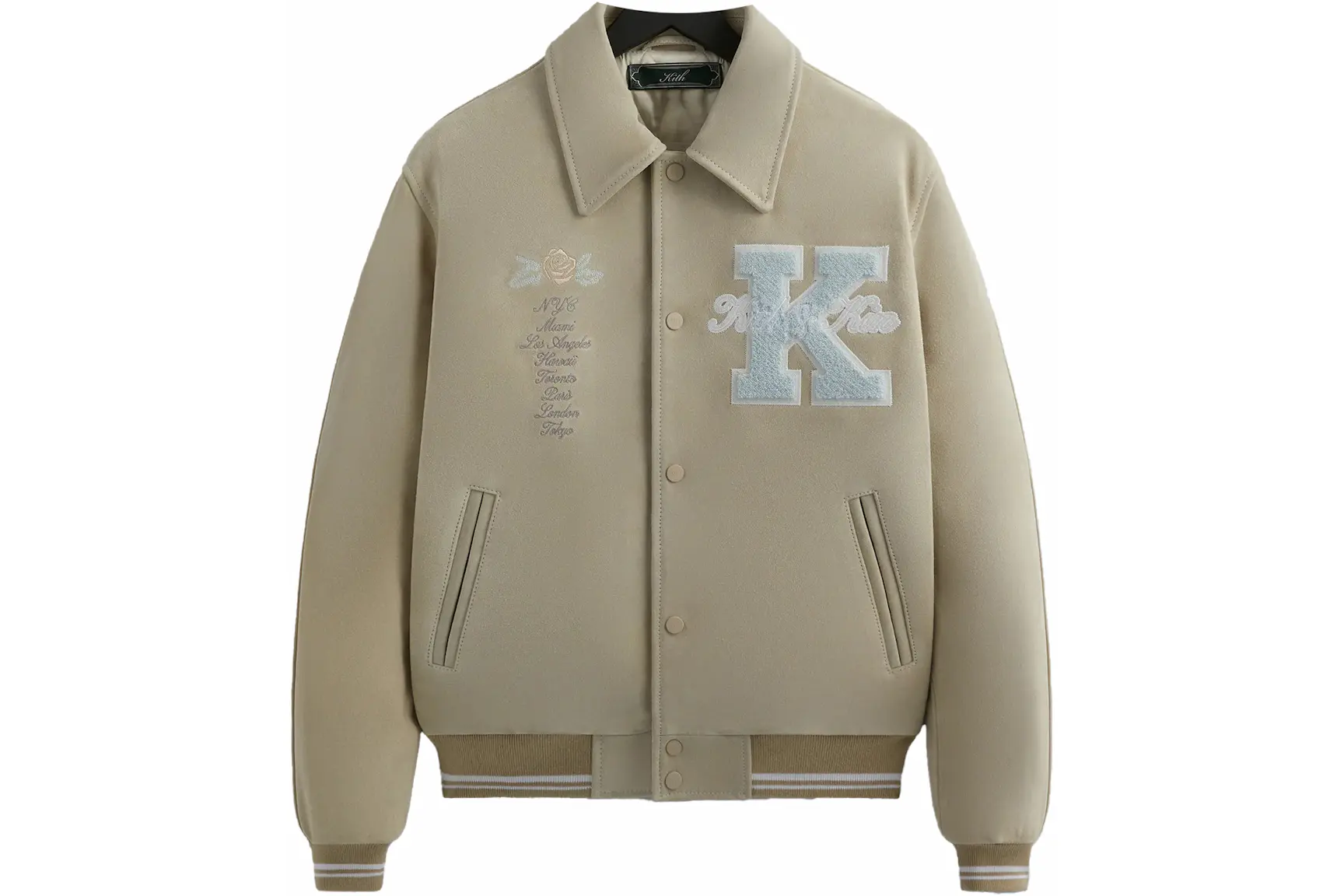 Kith Suede Coaches Jacket (FW23) Sandrift - FW23 Uomo - IT