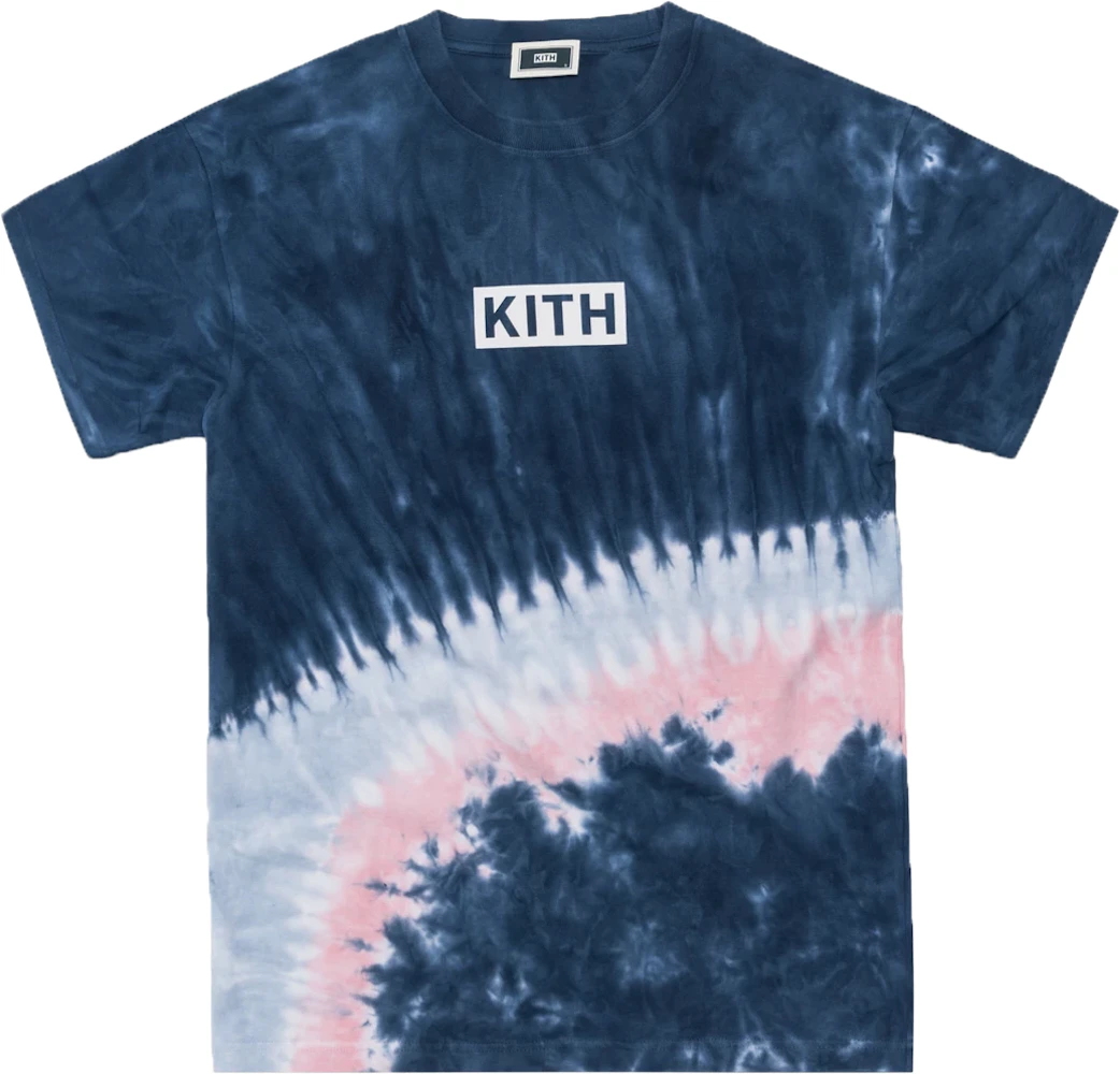 Kith Summer Tie Dye Tee Blue/Pink Men's - SS19 - US