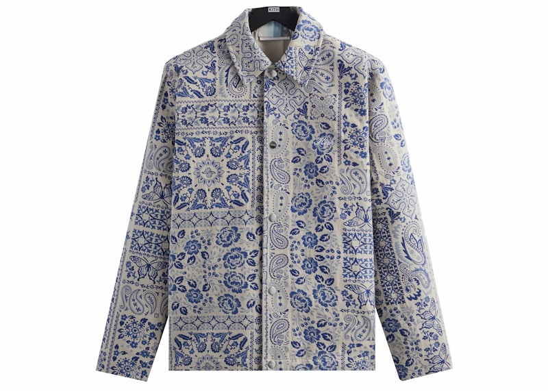 Kith Tapestry Coaches Jacket Sandrift メンズ - SS23 - JP