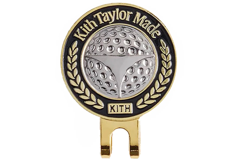 Kith TaylorMade Hat Clip Ball Marker Golden Yellow