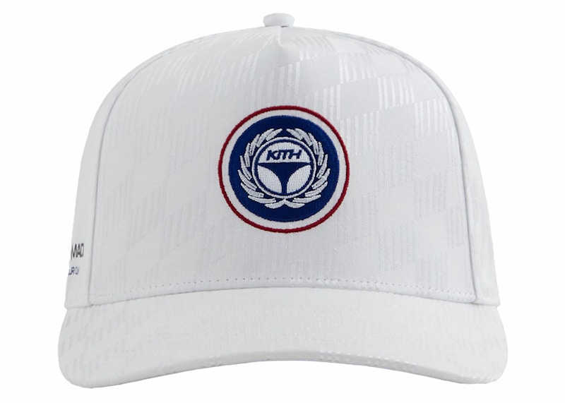 Pre-owned Kith Taylormade Silk Pinch Crown Cap In White