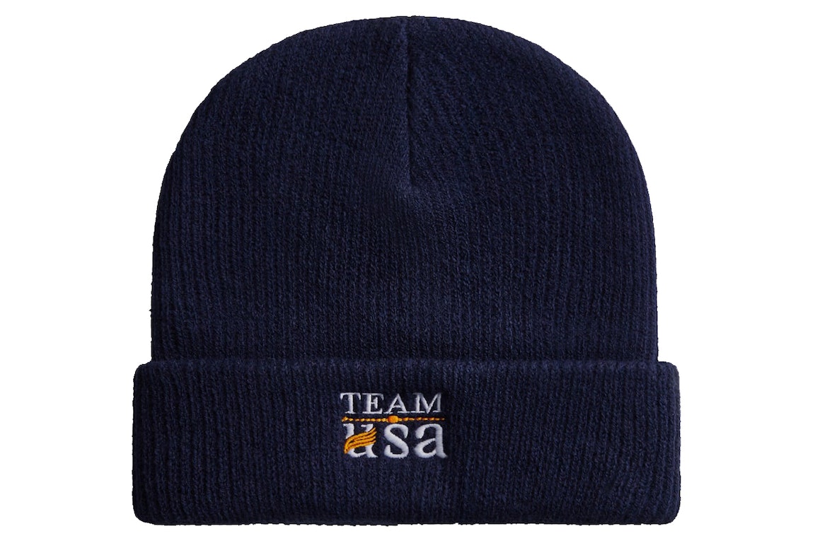 Pre-owned Kith Team Usa Knit Beanie Nocturnal