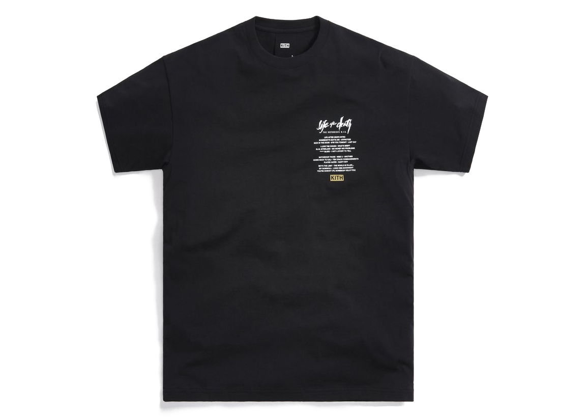 Kith The Notorious B.I.G Life After Death Tee Black Men's - SS21 - US