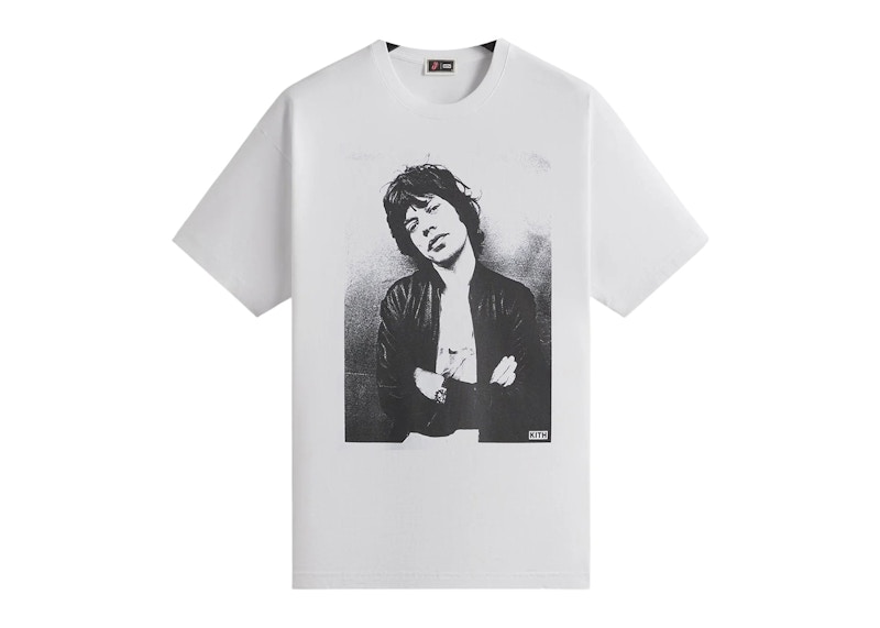 Kith The Rolling Stones Mick Photo Vintage Tee White Men