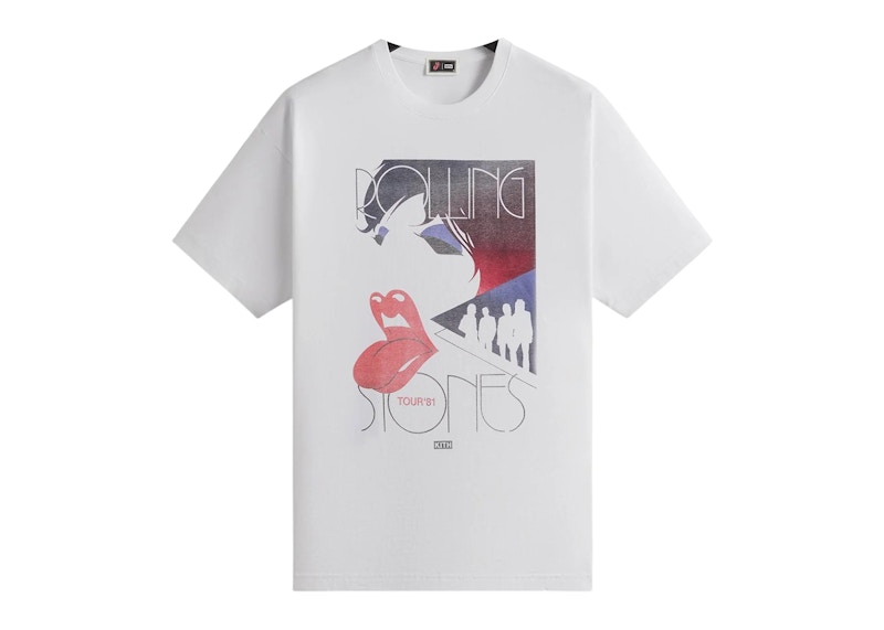 Kith The Rolling Stones Tour 1981 Tee White Men