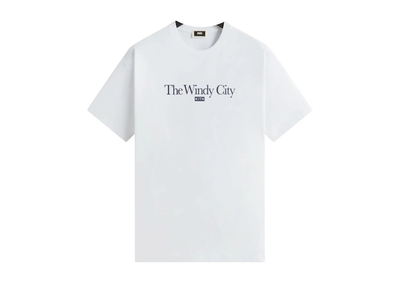 Pre-owned Kith Men's The Windy City Tee Shirt In White