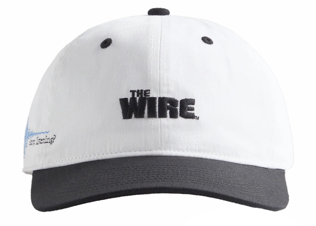 Kith The Wire Are You Listening Snapback Hat White