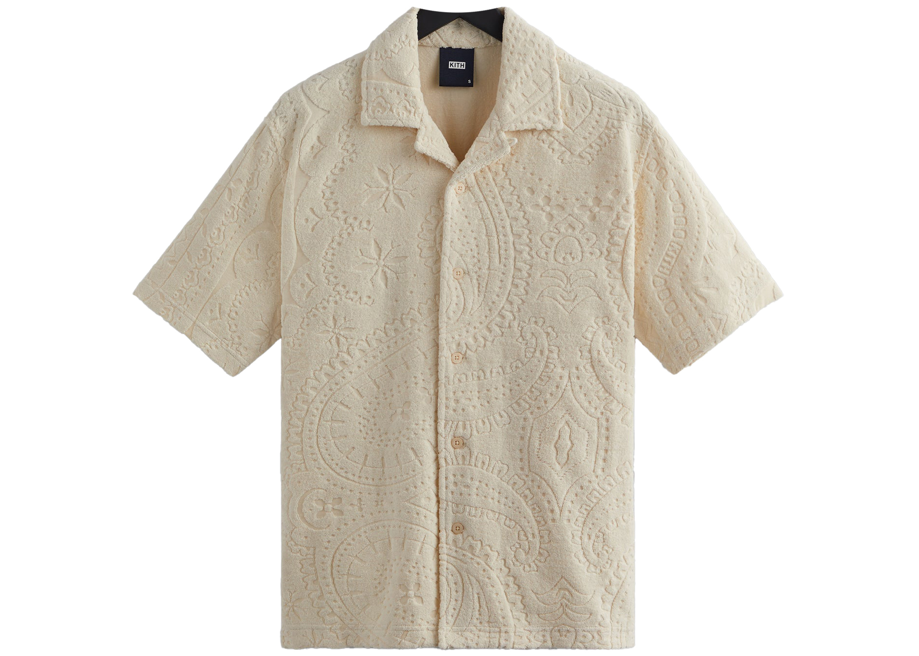 Kith Thompson Camp Collar Shirt Sandrift Men's - SS23 - US