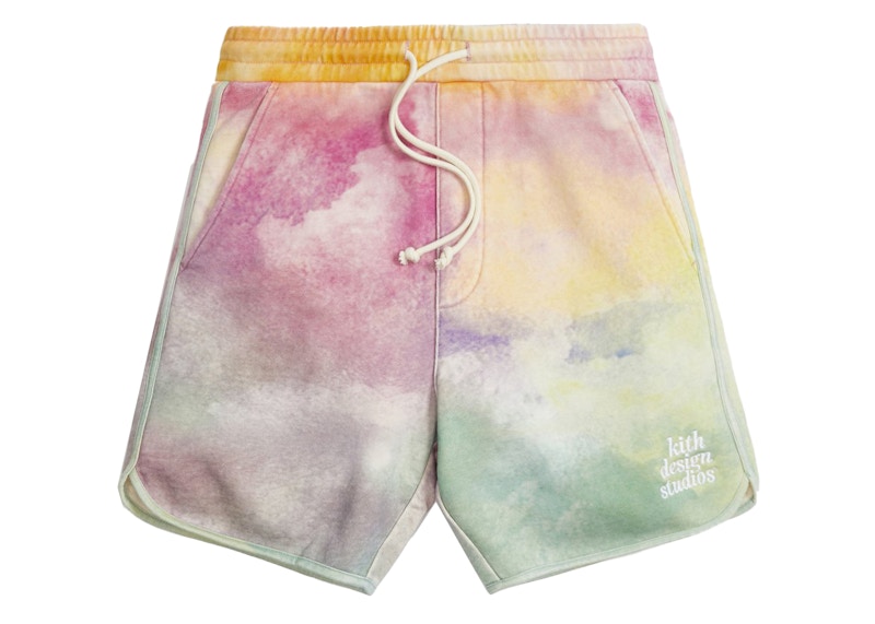 Kith Tie Dye Jordan Short Pink/Green Men's - SS21 - US