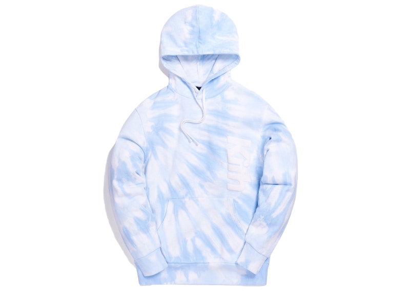 Light blue outlet tie dye hoodie