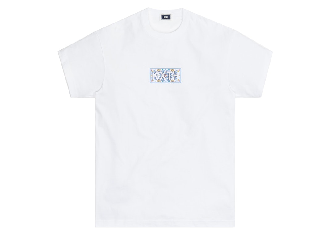 Pre-owned Kith Tile Classic Logo Tee Blue