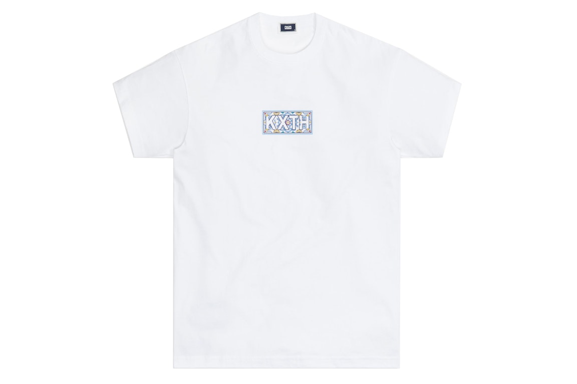Pre-owned Kith Tile Classic Logo Tee Blue