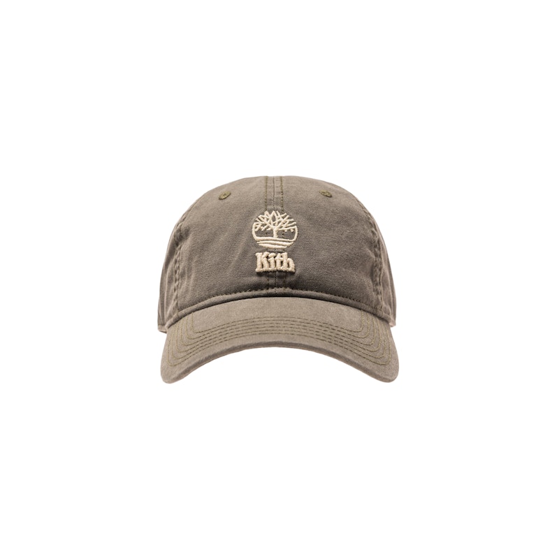 Kith Timberland Washed Canvas Cap Olive