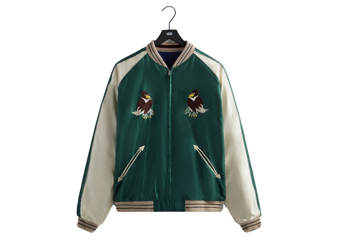 Pre-owned Kith Tokyo Exclusive Tailor Toyo Souvenir Reversible Jacket Green/blue
