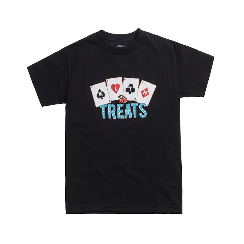 Pre-owned Kith Men's Treats Cards Tee Shirt In Black