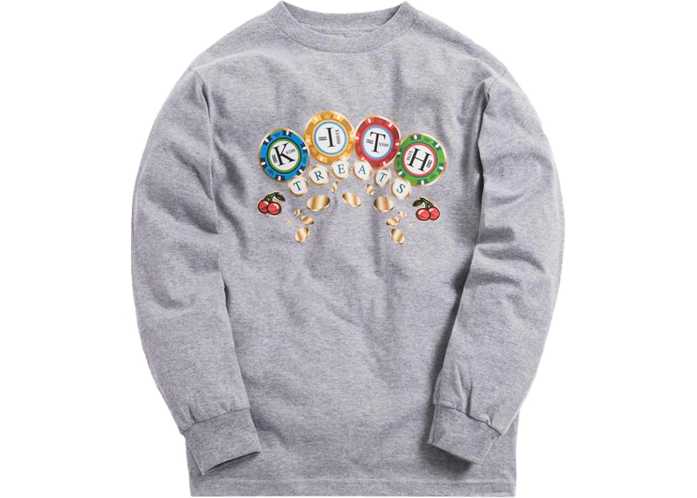 Kith Treats Chips L/S Tee Heather Grey