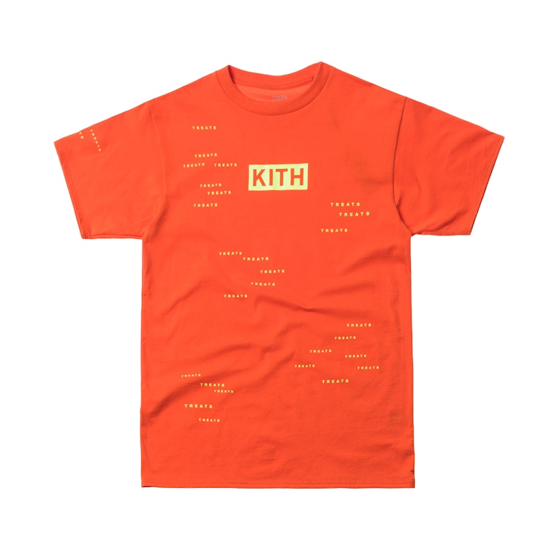 Kith Treats Encrpyted Tee Orange Men's - FW18 - GB