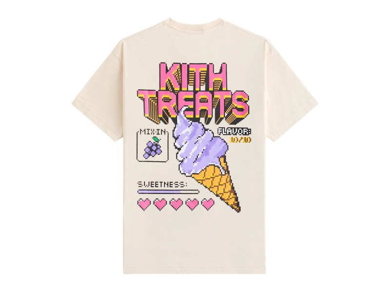 Pre-owned Kith Men's Treats Grape Arcade Tee Shirt In Waffle In Yellow