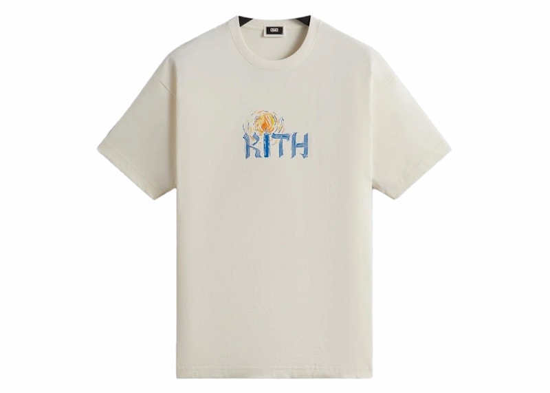 Kith Treats Hanukkah Shamash Tee Sandrift Men's - FW23 - US