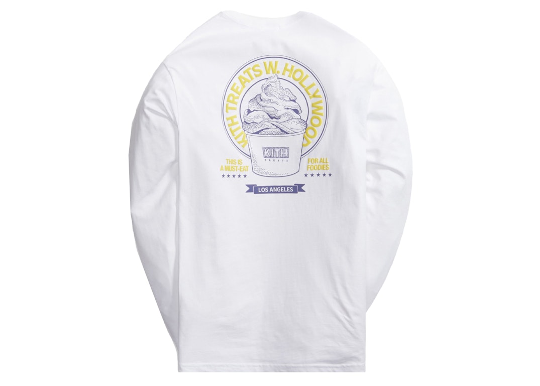 Pre-owned Kith Treats Los Angeles Academy L/s Tee White