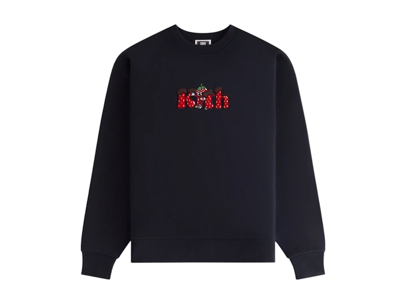 Kith Treats Strawberry Nelson Crewneck Black Men's - SS25 - GB Kith Treats Strawberry Nelson Crewneck Black Men's - SS25 - GB