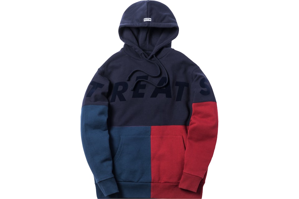 Kith Treats Triblock Hoodie Navy Hombre FW18 US