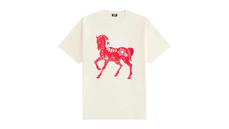 トップス Kith Treats Year Of The Horse Tee White Kith Treats Year Of The Horse Vintage Tee Sandrift Men's - SS26 - US