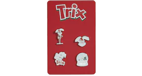 Kith Treats for Trix 4-Piece Enamel Pin Set Silver