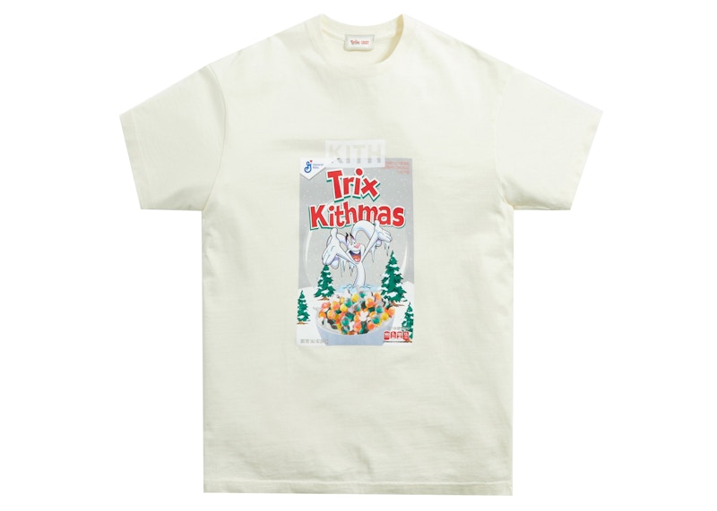 Kith Treats for Trix Cereal Box Archive Tee Sandrift Men's - FW21 - US