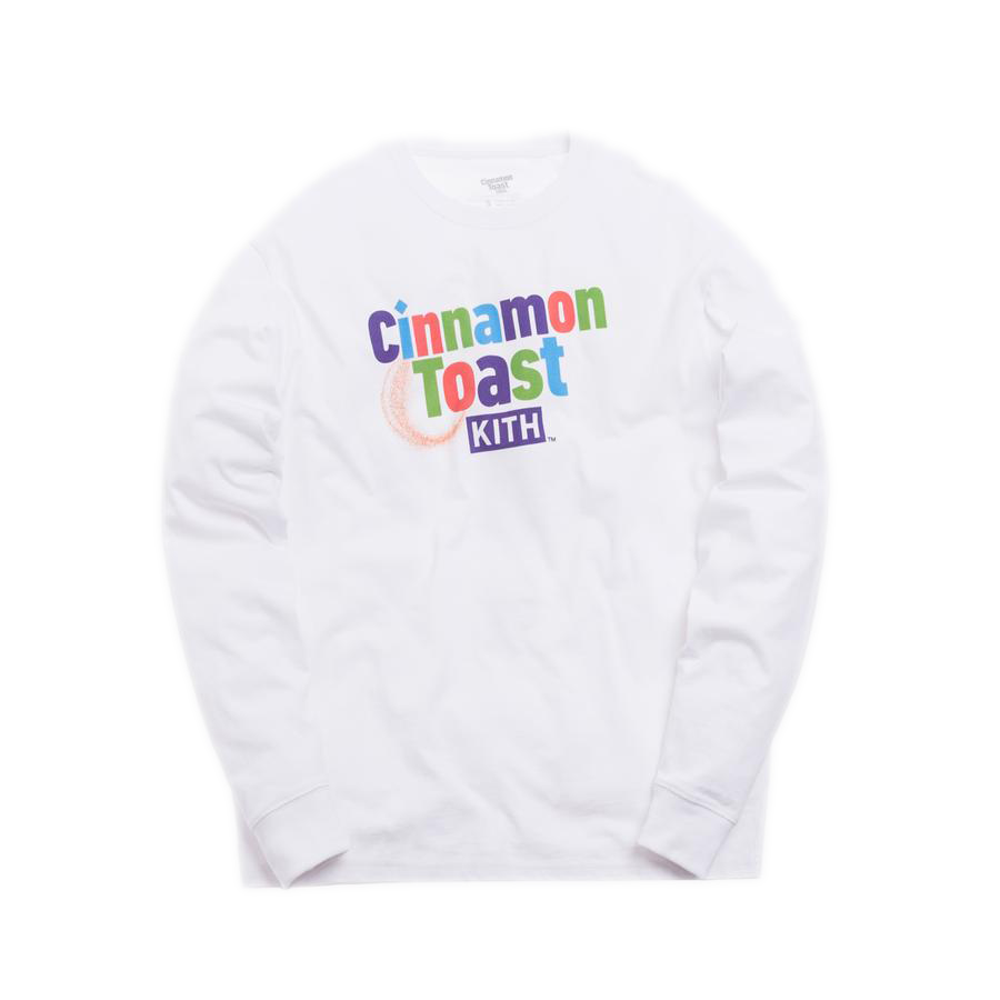 Kith Treats x Cinnamon Toast Crunch Cereal Box L/S Tee White Men's - SS19 -  US