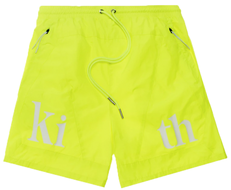 Kith Turbo Nylon Shorts Citron