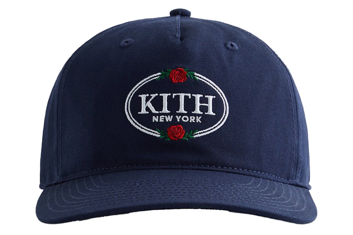 Pre-owned Kith Twill Pinch Crown Snapback Hat Nocturnal
