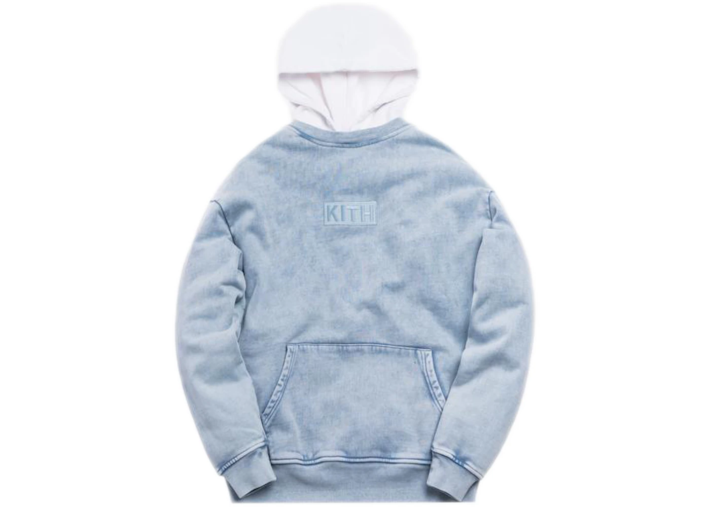 Kith Two Tone Indigo Hoodie Light Indigo Men s SS19 US