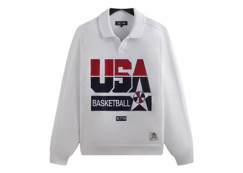 Kith USA Basketball Nelson Jersey Cuello Blanco