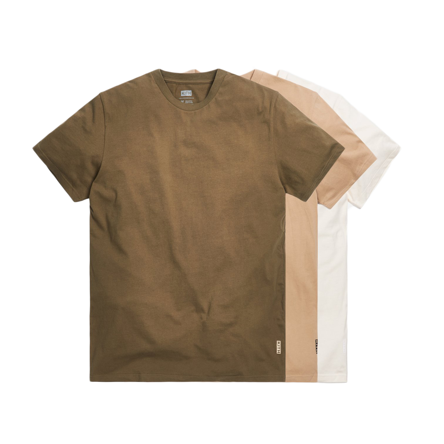 Kith Undershirt 3-Pack Tofu/Travertine/Burnt Olive - SS20 Hombre - MX