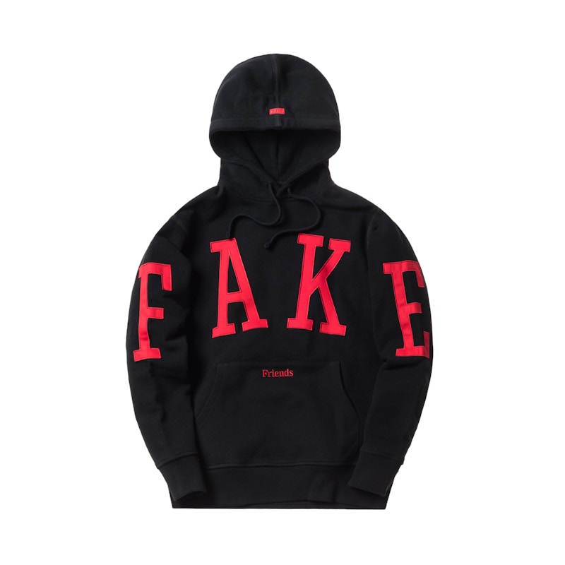 Kith Us Fake Friends Hoodie Black Men's - SS18 - US