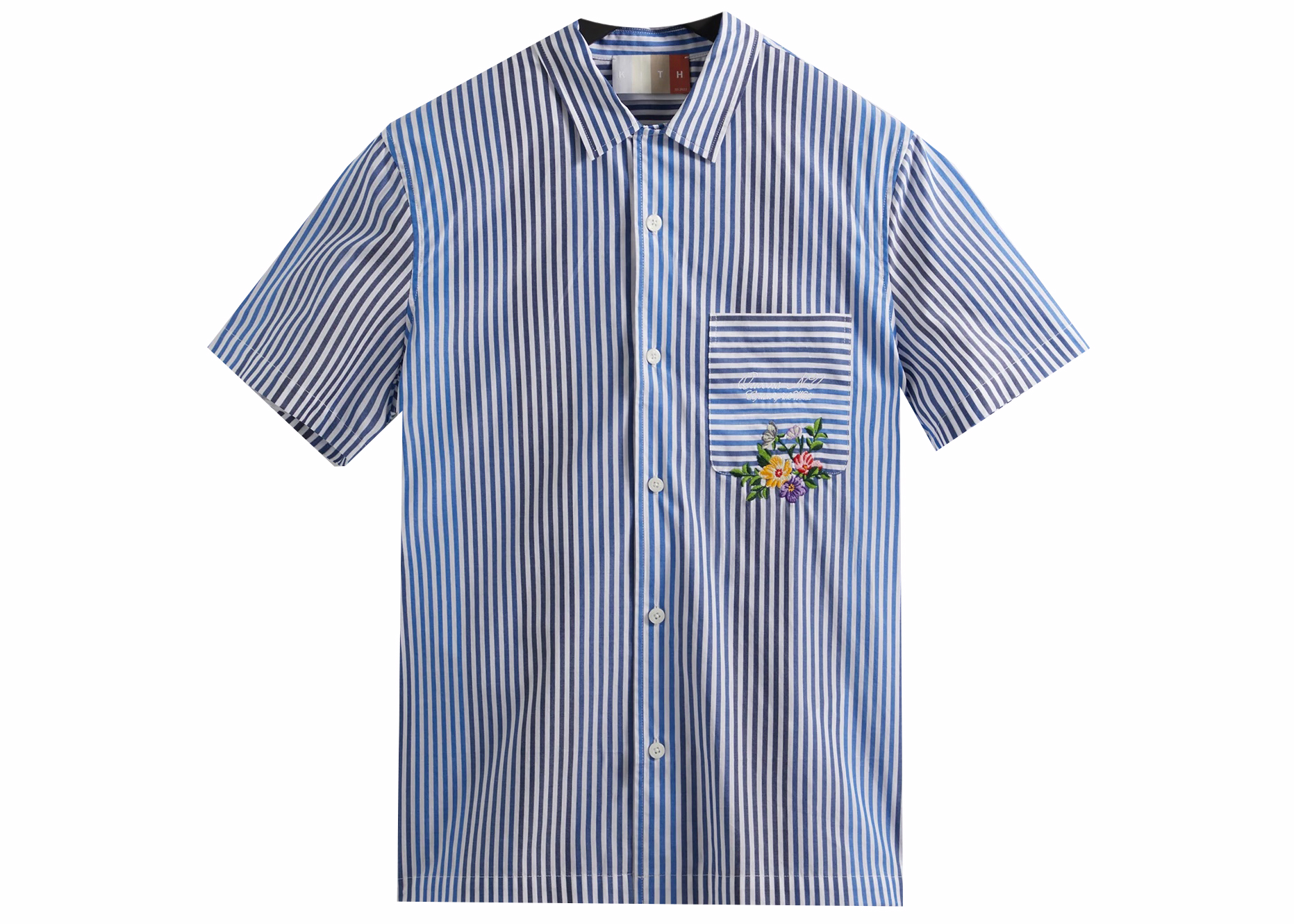 Kith Striped Poplin Thompson Camp Collar Shirt Montage Men's ...