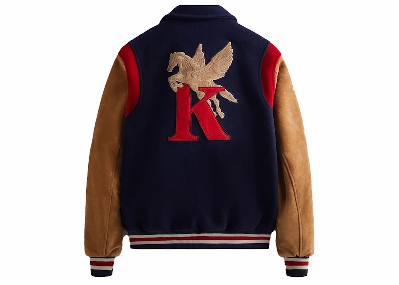 kith knicks varsity jacket