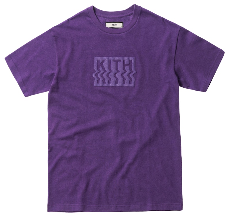 Kith Warp Tee Purple Men's - SS18 - US