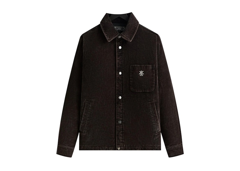 ジャケット・アウター KITH Washed Corduroy BrixtonPuffedJacket Kith Washed Corduroy Brixton Puffed Shirt Jacket Ink メンズ - FW25