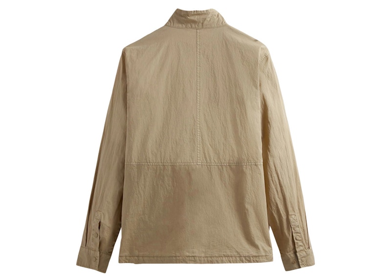 Kith Washed Cotton Zip Front Wolcott Shirt Canvas Men's - SS22 - GB