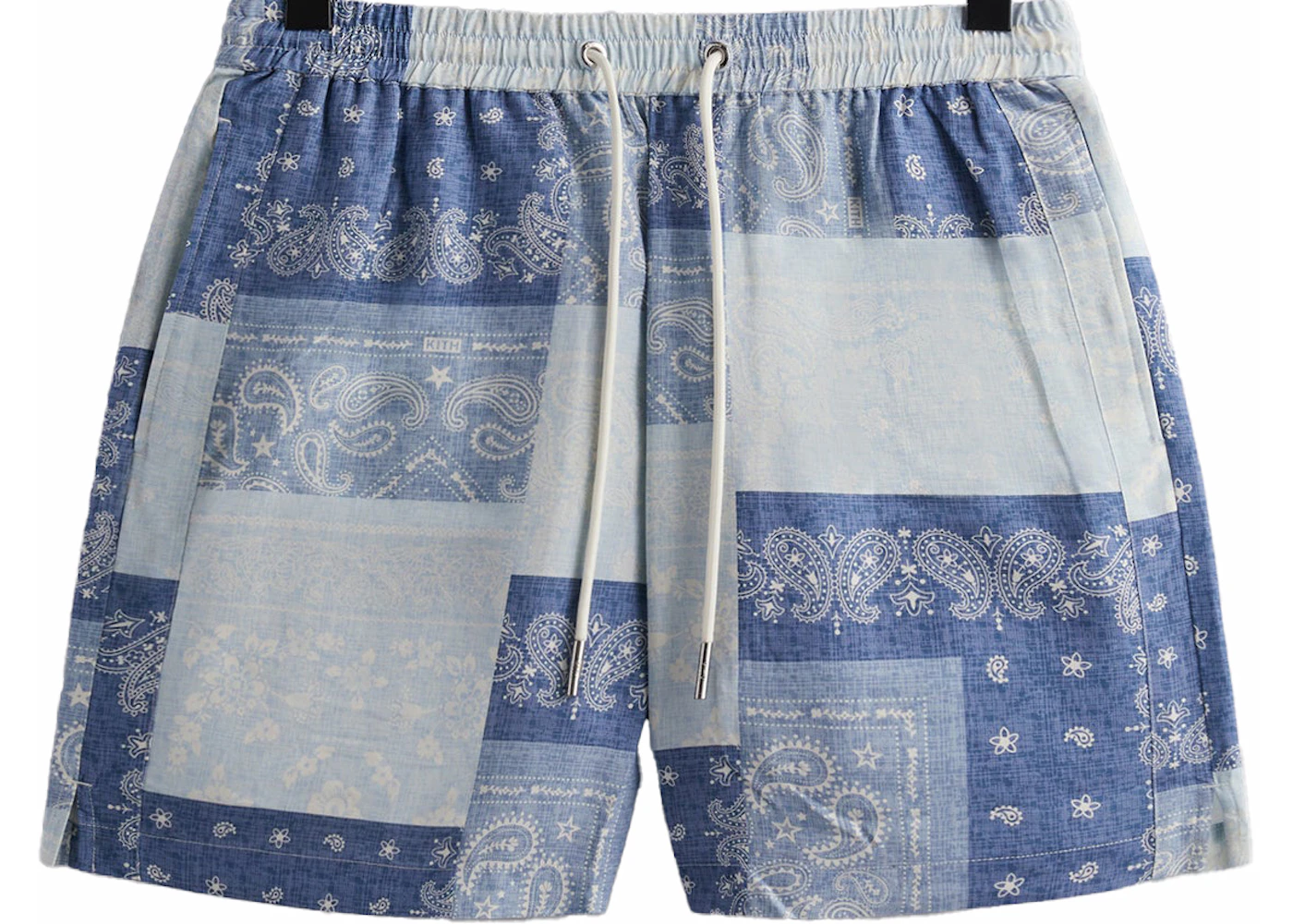Kith Washed Paisley Active Short Light Indigo Men's SS24 US