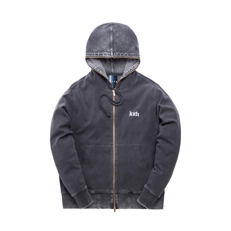 Kith Williams Crystal Wash Hoodie Asphalt メンズ - SS19 - JP