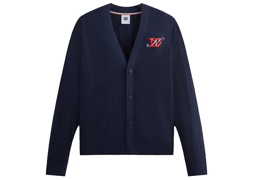 Pre-owned Kith Wilson Sweater Cardigan Navy Blazer