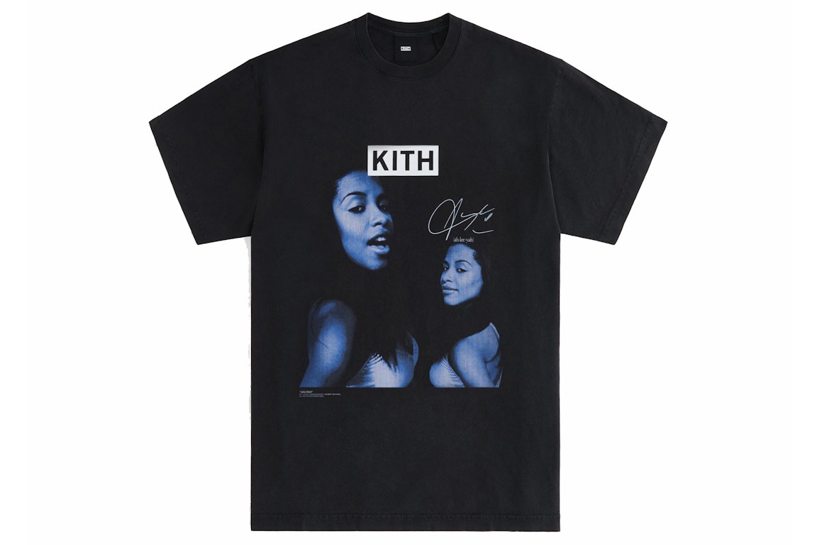 Pre-owned Kith Women Aaliyah Are You That Somebody Vintage Tee Black