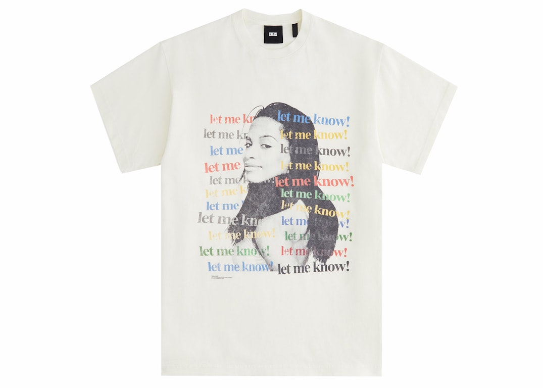 Pre-owned Kith Women Aaliyah At Your Best Vintage Tee Sandrift