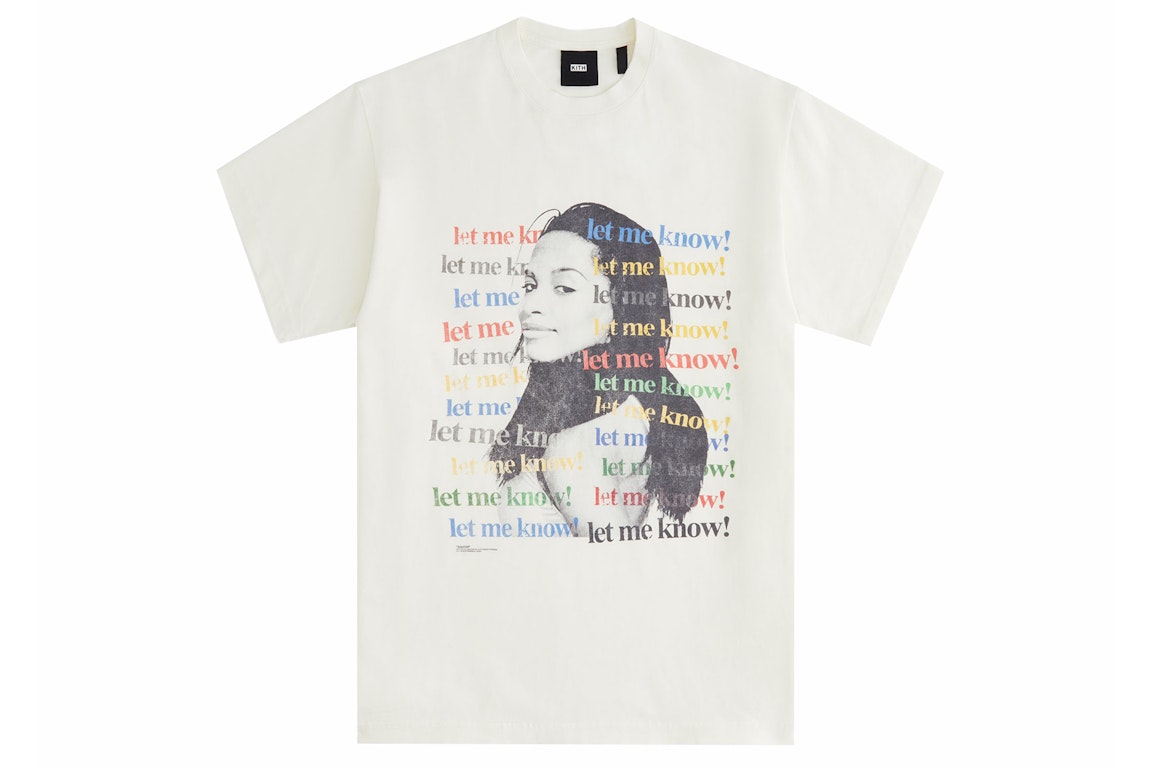 Pre-owned Kith Women Aaliyah At Your Best Vintage Tee Sandrift