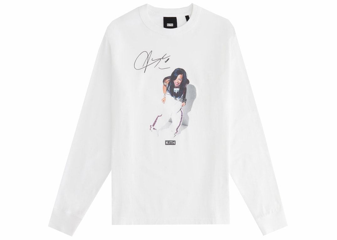 Pre-owned Kith Women Aaliyah One In A Million Sonoma L/s Tee White