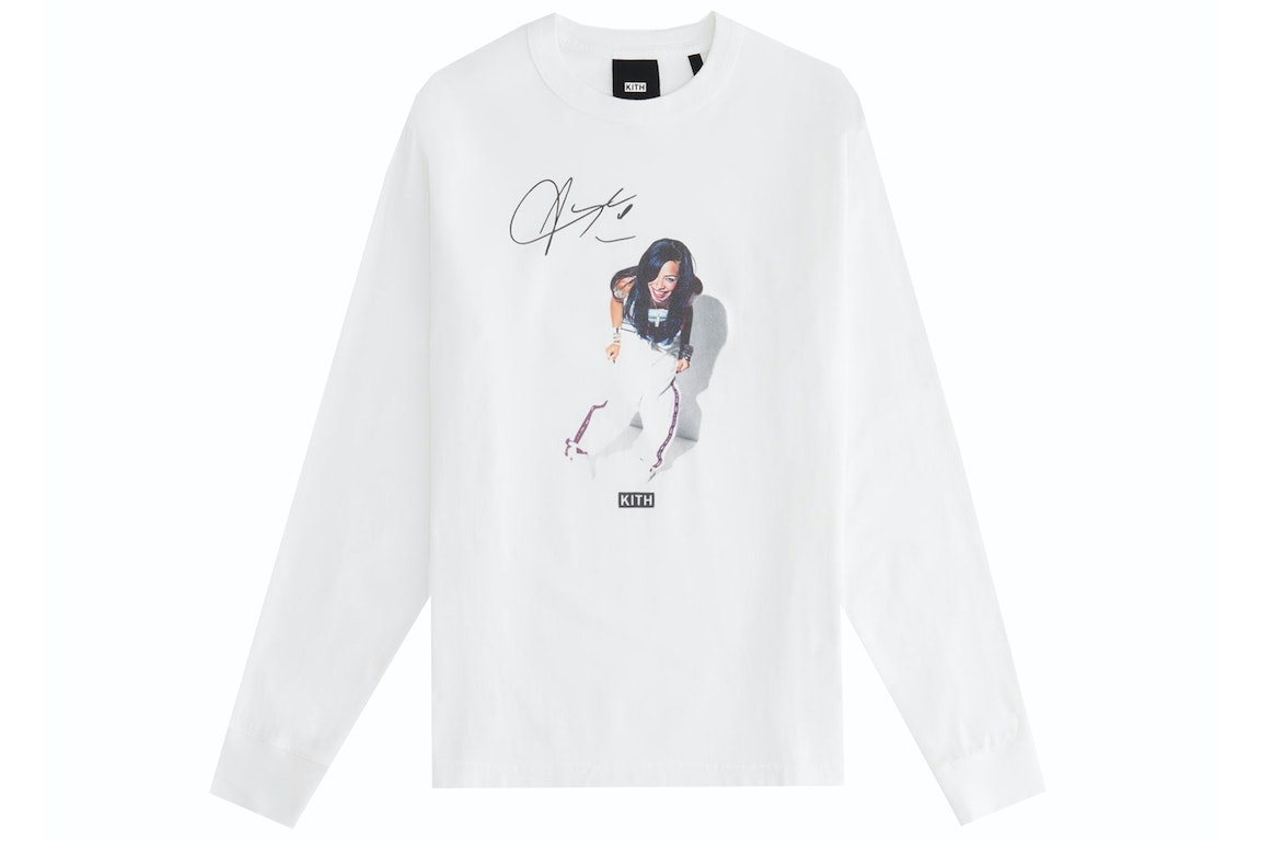 Pre-owned Kith Women Aaliyah One In A Million Sonoma L/s Tee White